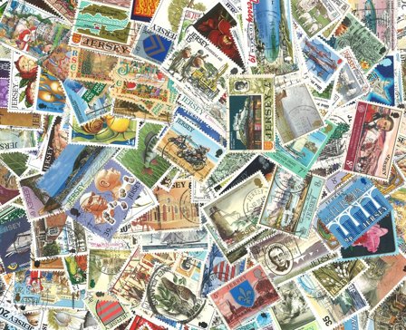 Jersey - Frimærkepakke - 200 forskellige