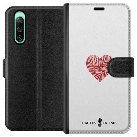 Yhteensopiva Lompakkokotelo Sony Sony Xperia 10 IV Cactus and Friends - Fingerprint Love
