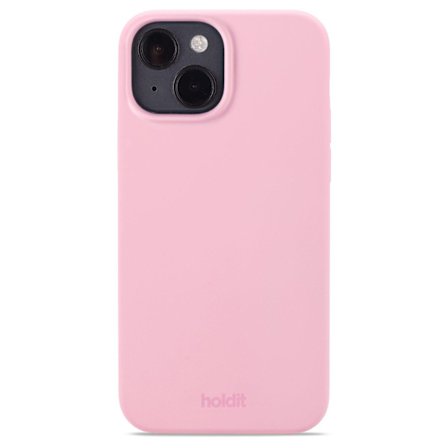 Holdit iPhone 15 Mobilskal Silikon Rosa
