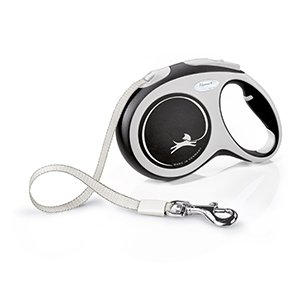 Flexi New Comfort Bånd, 5 meter, Sort