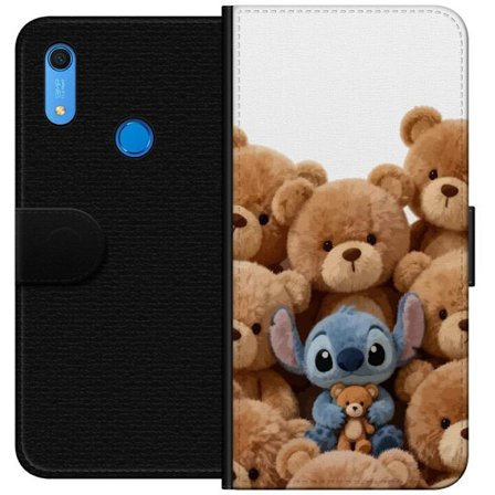 Kompatibel Tegnebogsetui til Huawei Huawei Y6s (2019) Sød og sikker illustration med Stitch omgivet af bamser, der skaber en varm og legende følelse