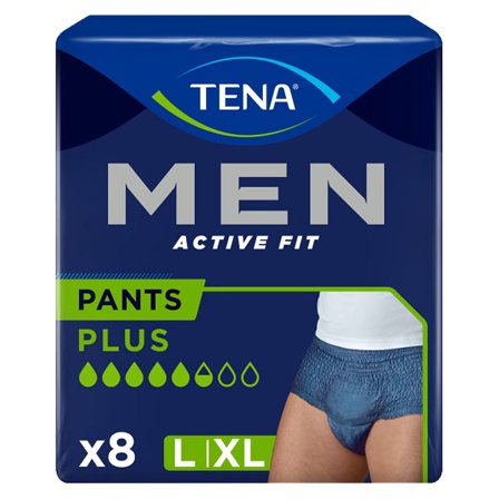 Tena Men Active Fit Pants Blå L/XL, Mænd, Krop & Helse, Inkontinens