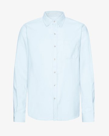 Organic Flannel Shirt - Polar Blue