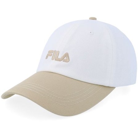 Fila - Vit unconstructed Keps - Ciocca Egret White Pepper Dad Cap @ Hatstore