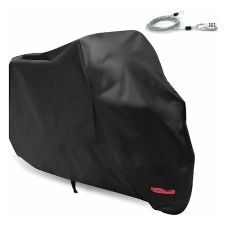 Motorcykelskydd - Inomhus och utomhus - för Harley-Davidson, Honda, Suzuki - Svart - L (220 x 95 x 110 cm)
