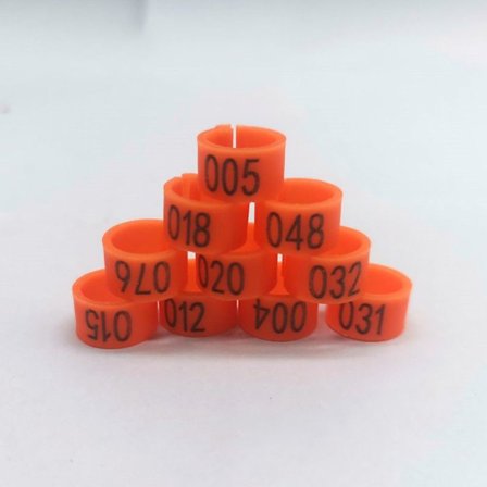 Due Ringe Due Fugle Clip Ringe ORANGE