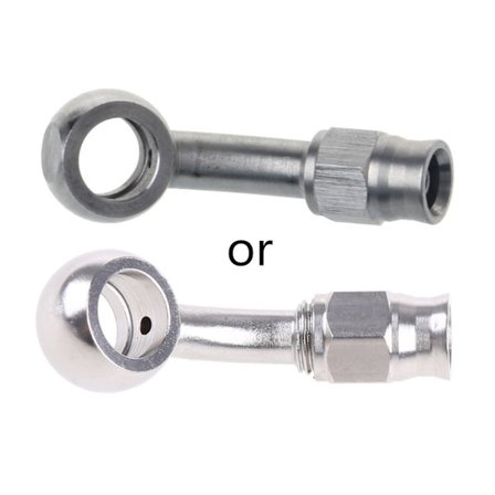 AN-3 till M10 Metrisk 10 mm 45 graders rostfritt stål Banjo Eye bromsslangkoppling