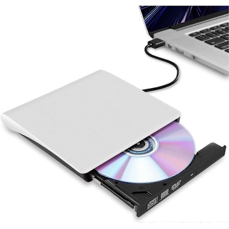 Ulkoinen CD/DVD-asema kannettavalle tietokoneelle, USB 3.0 erittäin ohut kannettava polttava kirjoitin, yhteensopiva Mac MacBook Pro/Air iMac Desktop 