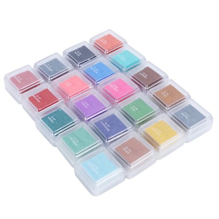 Mustetyyny DIY-leima 20 väriä myrkytön veistos omistettu kortinvalmistus käsintehdyt työkalut