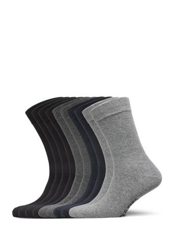 Jacjens Sock 10 Pack Noos Underwear Socks Regular Socks Grå Jack & J S