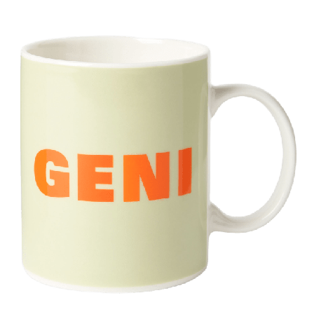 Åhléns Home Mugg med text GENI Kök & matlagning Grön ONESIZE
