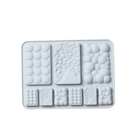 Silikonform för choklad med tre olika former: Bakning