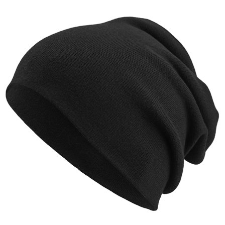 Czarna lekka beanie z bawełny organicznej Kyler Kite dla mężczyzn - Czapki typu beanie