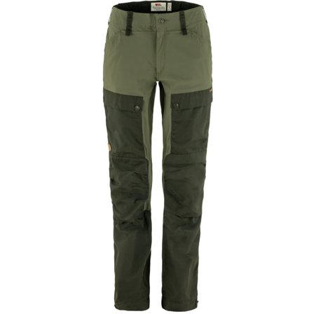 Fjällräven Keb Bukser Curved 44/SHORT - female - Deep Forest-Laurel Green - Trekking Bukser