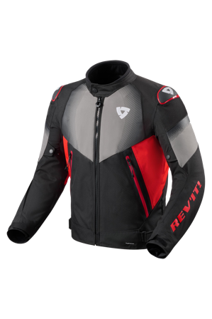 Giacca Da Moto REV'IT! Control H2O Nero/Rosso L