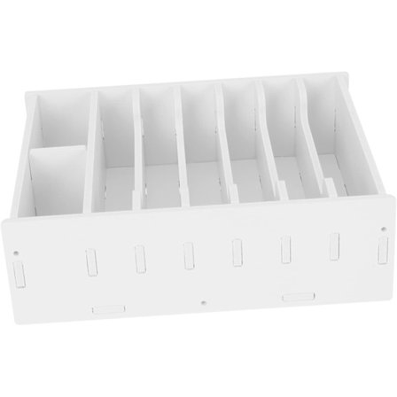 Skrivbordstelefonhållare, skrivbordslåda, förvaringslåda, kassainsamlingslåda, kassalåda, fack, kassafack, trälåda med flera fack