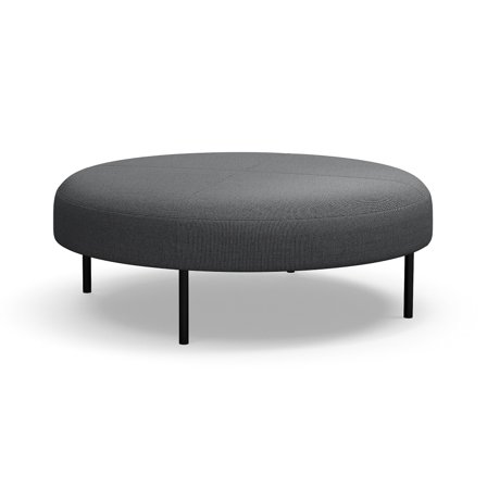 Hocker, VARIETY, Ø 1200mm, Stoff Blues CSII, anthrazit