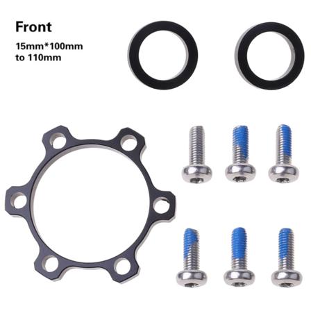 Polkupyörän etu-taka työntövoiman tehostin napa muunnossovitin metalliseos pyörän osien tarvikkeet 100x15mm - 110x15mm / 142x12mm - 148x12mm