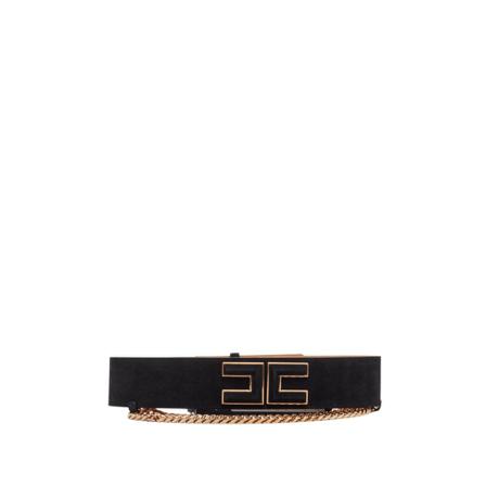 Elisabetta Franchi Riem , Zwart , Dames , Maat: S Riemen