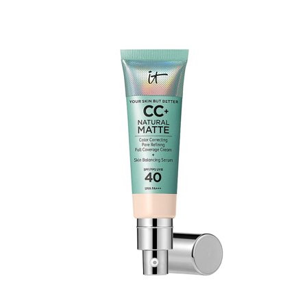 IT Cosmetics CC+ Cream Natural Matte Foundation for Oily Skin with SPF 40 Fair Porcelain, Makeup, Ansigt, Foundation