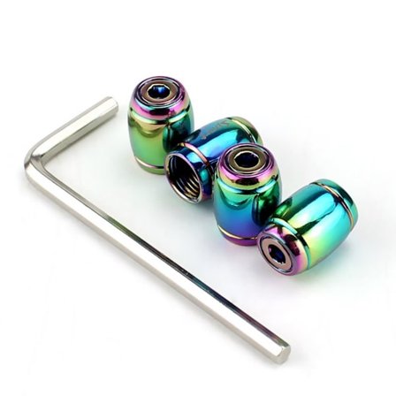 Stöldskyddsdäckventilkåpor Ventilstamskydd MULTICOLOR