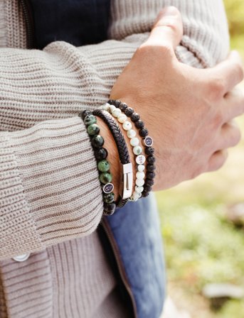 edd. Beads Bracelet 8Mm - Green - 5 cm