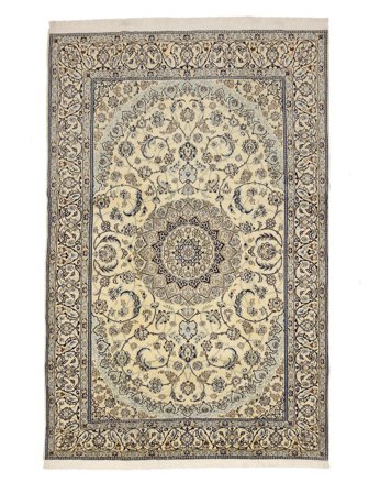 Noué À La Main Naïn Fine 9La Tapis 200X300 De Laine