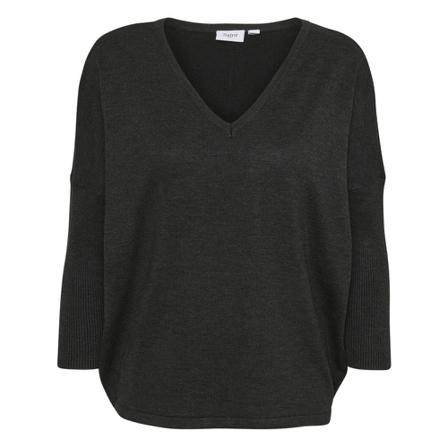Saint Tropez, Mila v-n pullover Czarny, Kobieta, Rozmiar: S