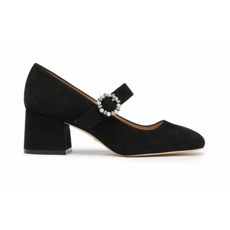 Stuart Weitzman Pearl Buckle 60 Pumps svart, Dam, Dam, Storlek: 37 1/2 EU
