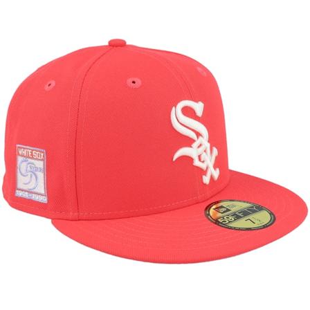 New Era - MLB Punainen fitted Lippis - Chicago White Sox Trinity 59FIFTY 95 Lava/Lava Fitted @ Hatstore