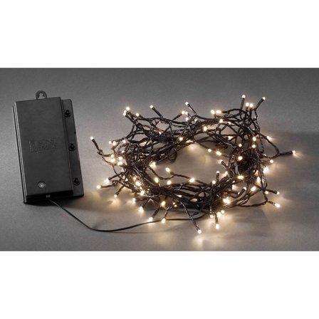 Konstsmide - Lysslynge batteri Ljusslinga Svart