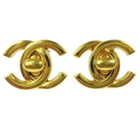Chanel Vintage, Pre-owned Metal chanel-jewelry Geel, Dames, Maat:ONE Size