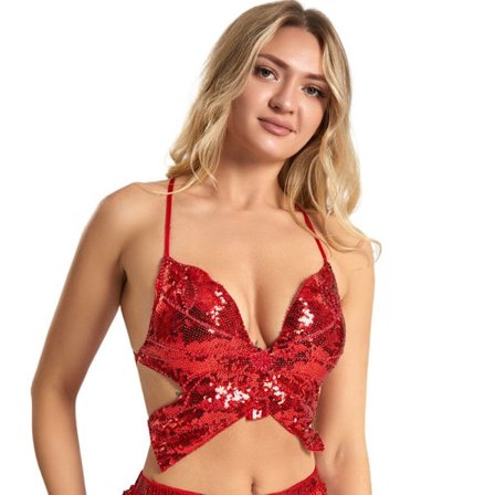 Belly Dance BH Performance Topp RÖD