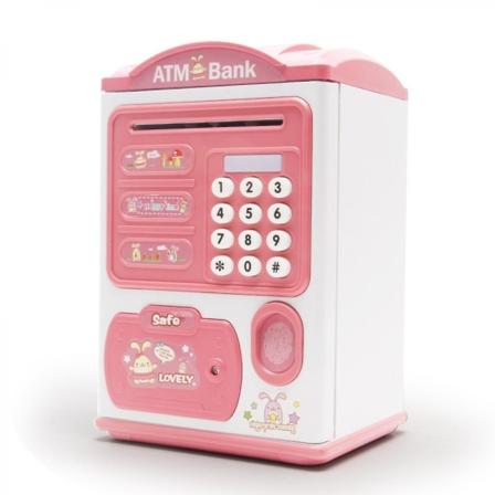 Shxx Kids Spargris för tjejer - Elektronisk Real Money Safe Bank For Kids Lösenord Mini Bankomat Pengar Mynt Pengar Säker Sparlåda D1230-95 null none