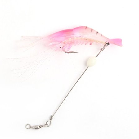 3 stk. Selvlysende perle reke agn synkende mykt sluk 7 7