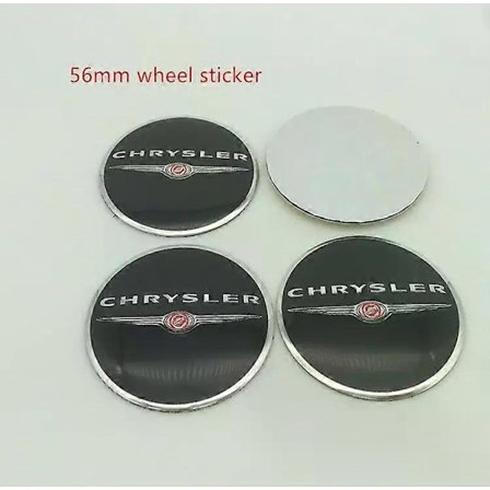4 stk. 56 mm Chrysler 300c Bil Emblem Hjul Center Nav Kapsler Badge Dækklister Bil Styling Auto Tilbehør