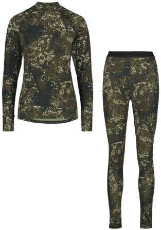 Alaska 1795 W's CoolDry Base Layer Set BlindTech Forest Forest Camo