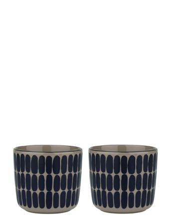 Alku 2Dl Cup Without Handle 2 Pcs Home Tableware Cups & Mugs Coffee Cups Brun Marimekko Home*Betinget Tilbud