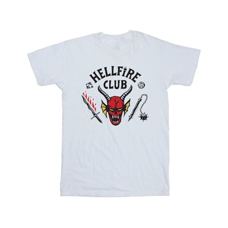 Netflix Girls Stranger Things Hellfire Club Bomull T-shirt 12-1
