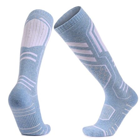 Two Wolves Vinter Skisokker i Merinoull for Menn – Tykke Knehøye Utendørs Sportssokker med Håndkle-såle