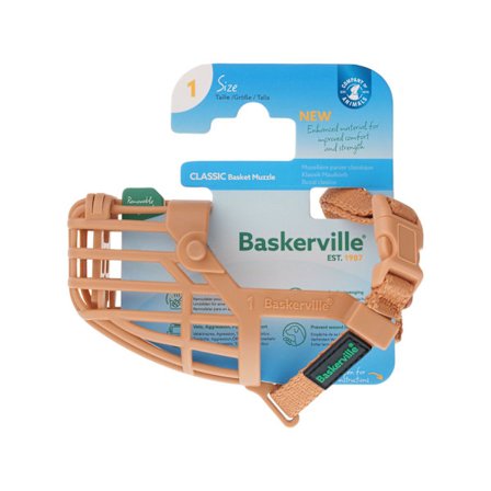 Baskerville Classic Basket Hundmunstycke 10 Tan