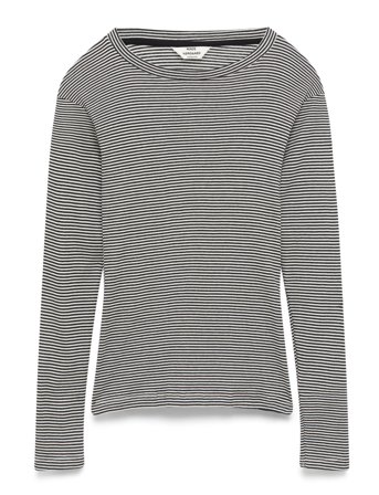 Mads Nørgaard | 2X2 Cotton Stripe Tuba Tee Ls | M