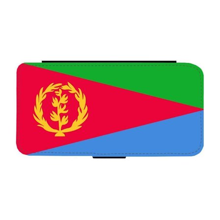 Eritrea Flagga iPhone 16 Plus Flip Mobilfodral