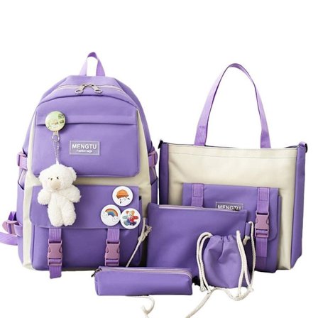 Skole Rygsæk 5-delt Sæt til Studerende og Rejser, skole rygsæk, skole rygsæk, til børn teenagere