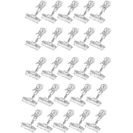 30 stk. roterende klips i plast for prisskilt