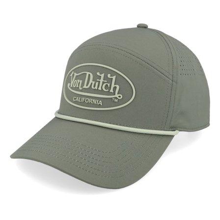 Von Dutch - Groen adjustable Cap - Oval Patch Baseball Cap Green Adjustable @ Hatstore