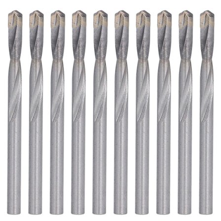 Højkvalitets 10-pak karbidbor med lige skaft, spiralbor med indlæg af wolfram