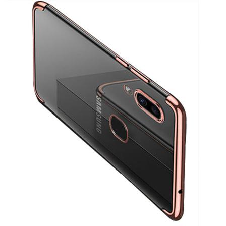 Samsung Galaxy A40 - Elegant Skyddande Silikonskal (floveme) Guld