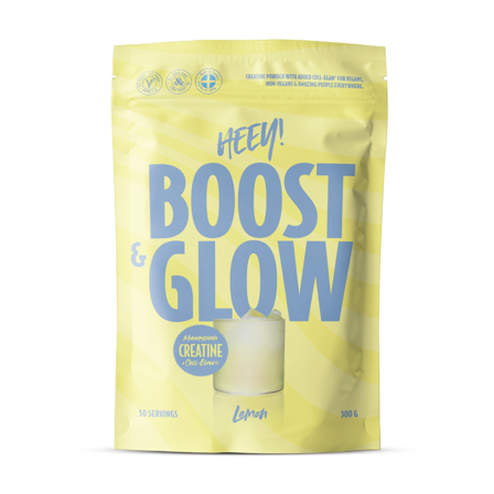Heey! Boost & Glow Creatine + Coll-egan , Lemon, 300 g