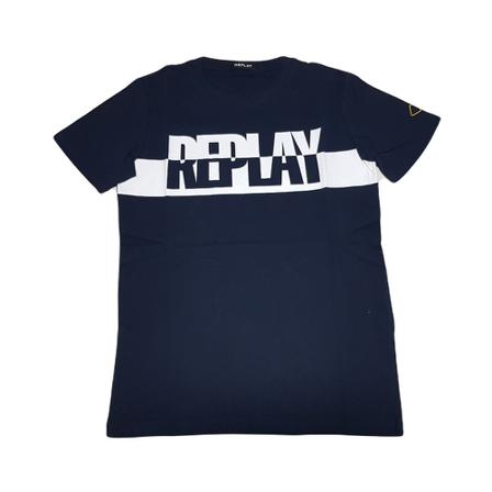 Replay T-Shirts Blå, Herre